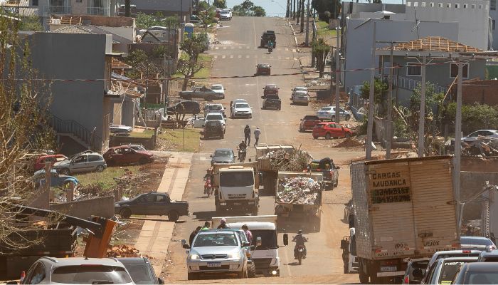  IAT define pontos para destinação dos resíduos gerados pelo tornado em Rio Bonito do Iguaçu